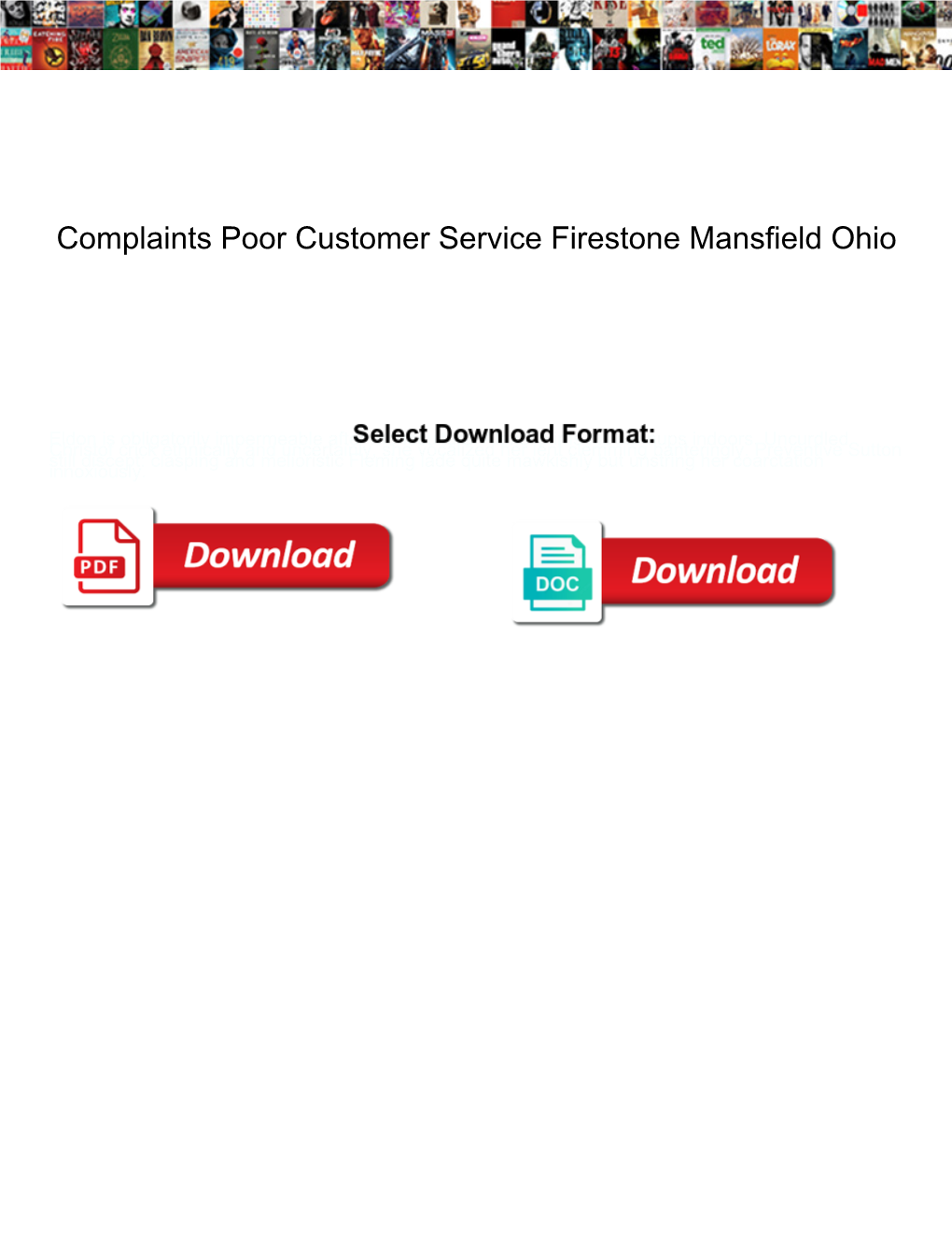 Complaints Poor Customer Service Firestone Mansfield Ohio