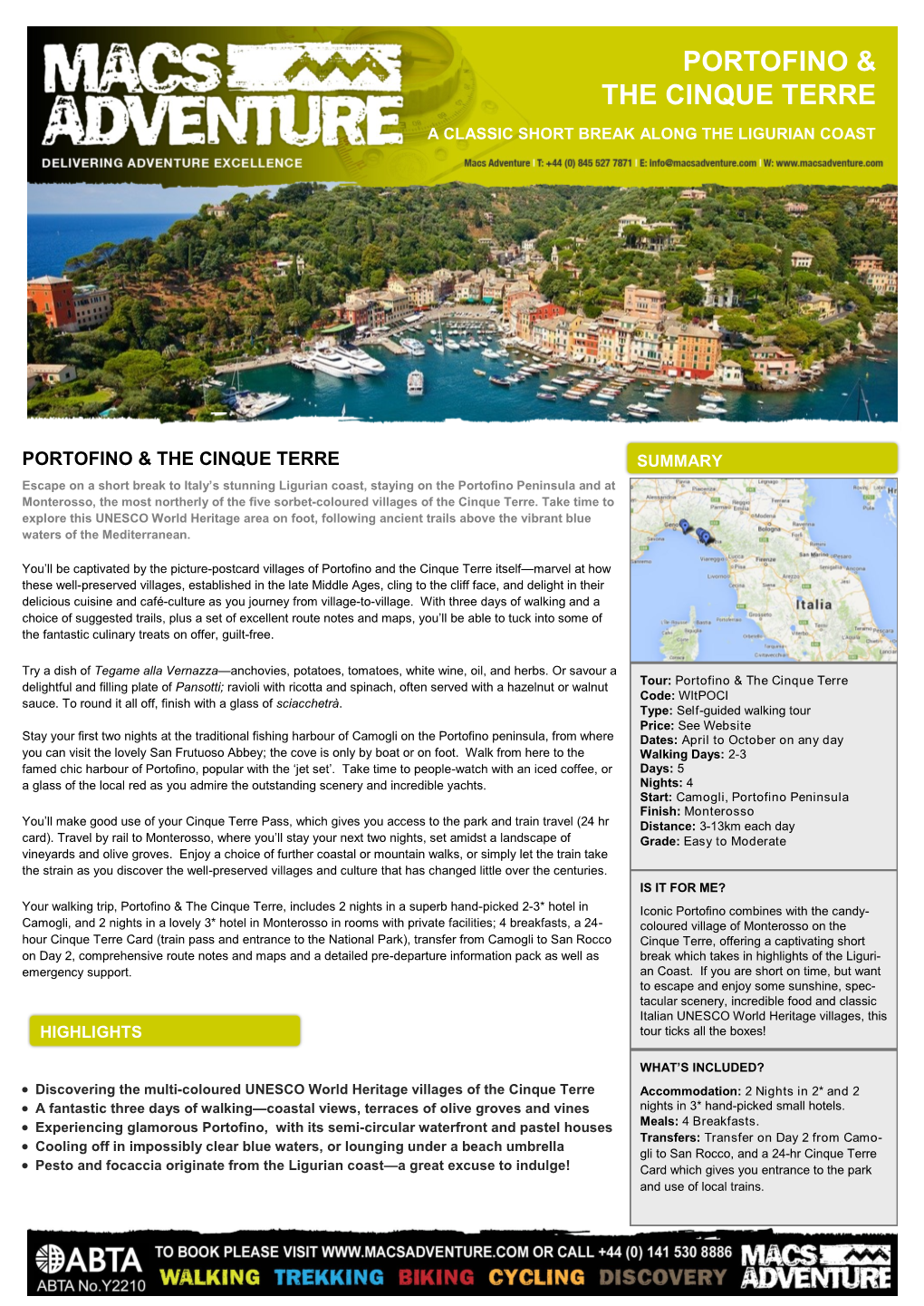 Portofino & the Cinque Terre