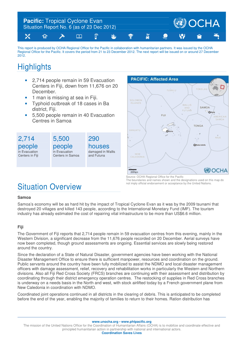 Highlights Situation Overview