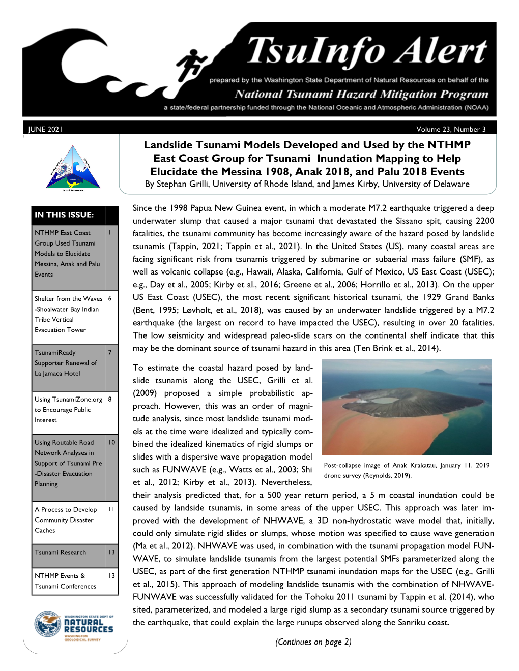 Landslide Tsunami Models Developed and Used by The