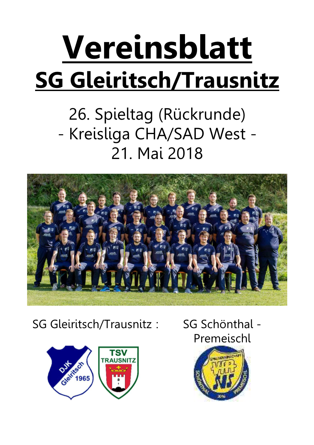 Vereinsblatt SG Gleiritsch/Trausnitz
