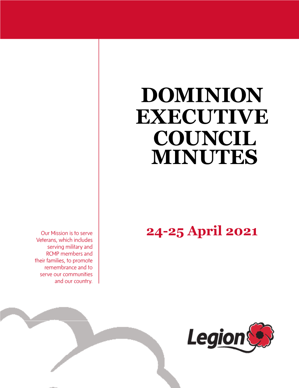 Dominion Executive Council Minutes 24-25 April 2021
