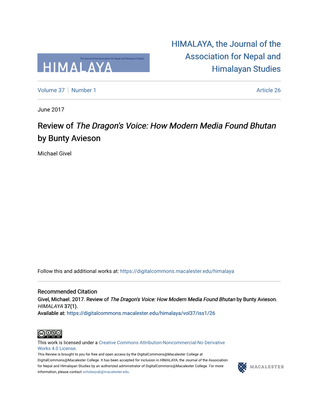Review of the Dragon's Voice: How Modern Media Found Bhutan by Bunty Avieson