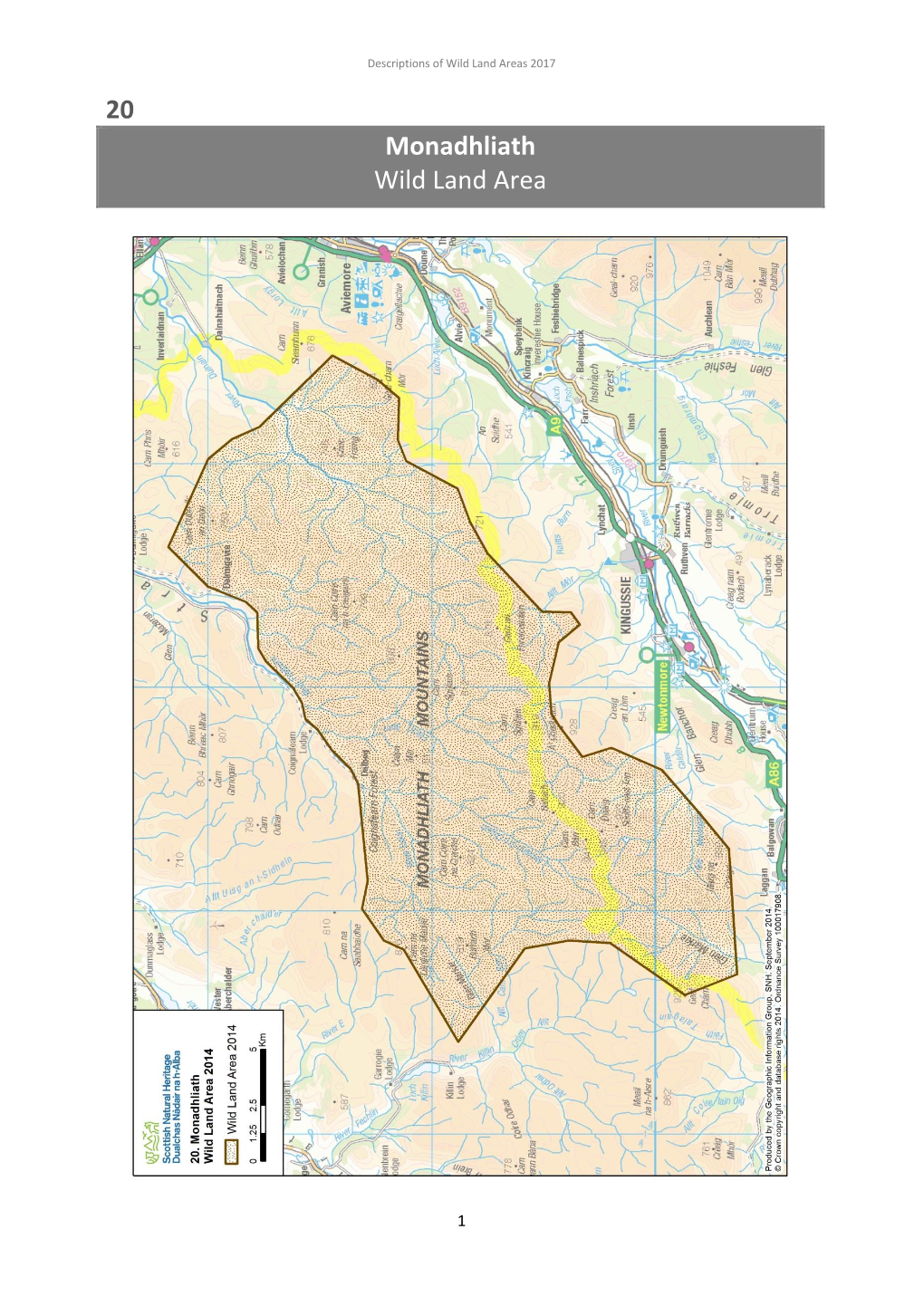 20 Monadhliath Wild Land Area