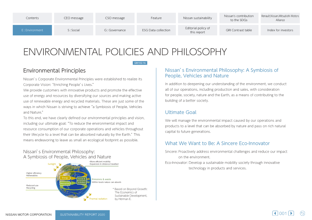 Environmental Policies and Philosophy