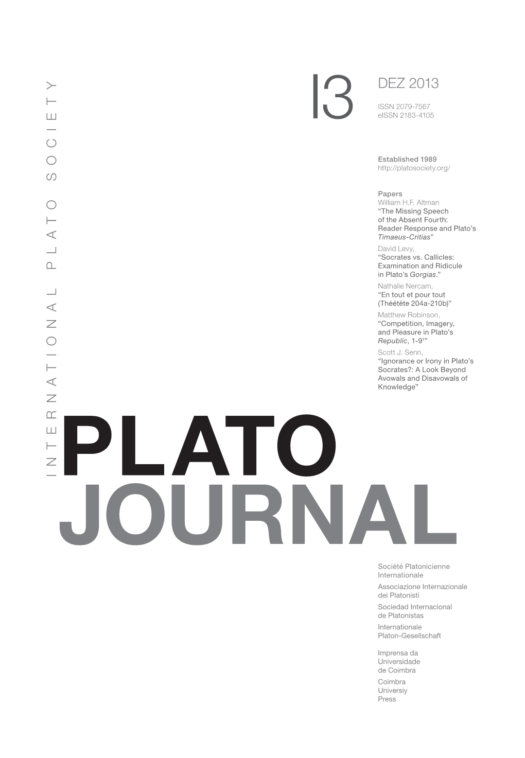 Plato Journal