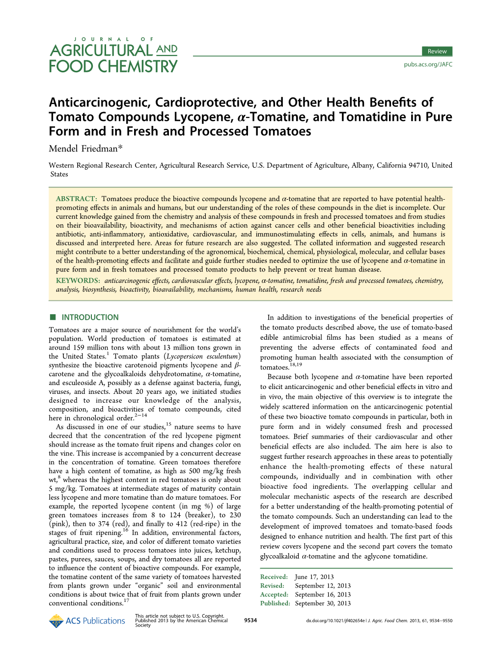 Anticarcinogenic, Cardioprotective, and Other Health Benefits Of