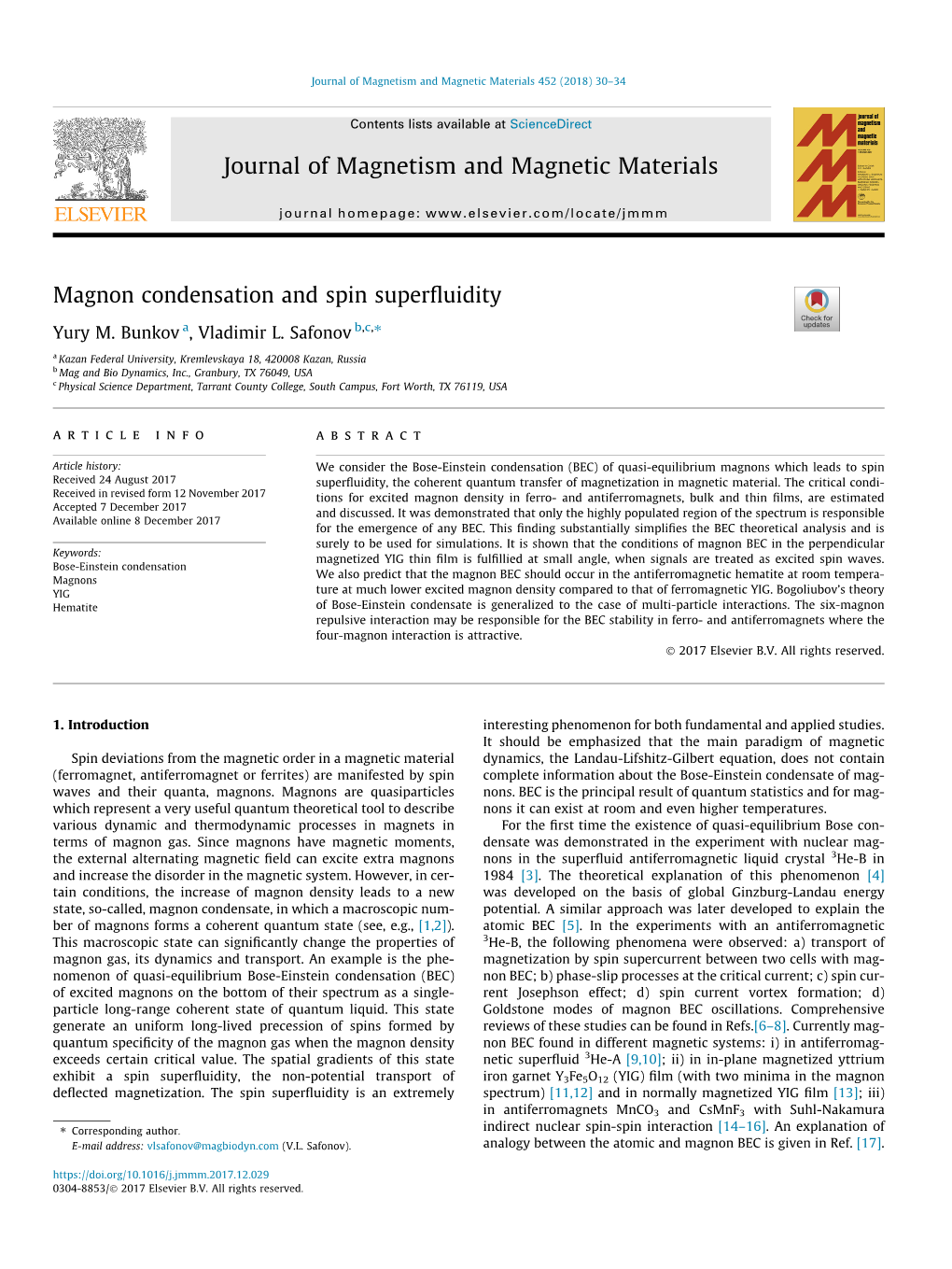 Magnon Condensation and Spin Superfluidity