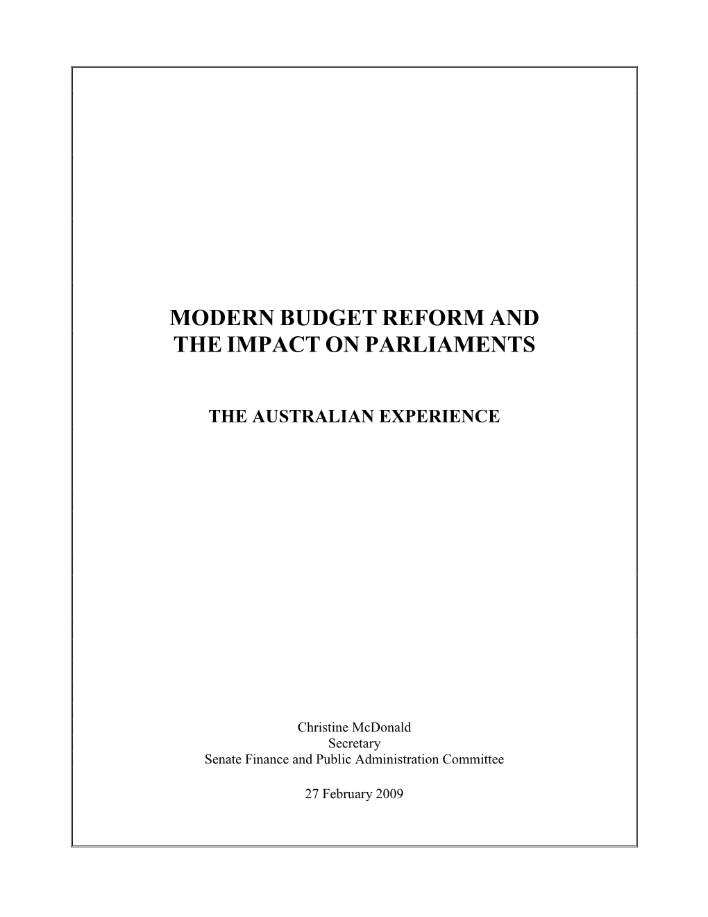 Parliament's Power of the Purse Has Traditionally Been Based On