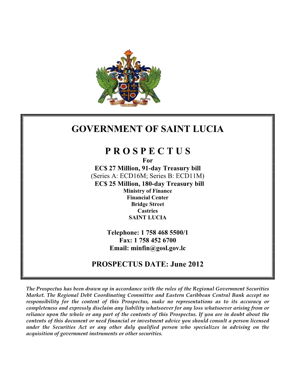 Government of Saint Lucia P R O S P E C T