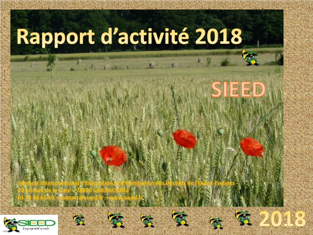 Rapport D'activité 2018 2 Présentation Du SIEED…………………………………………………………………………………………………………………