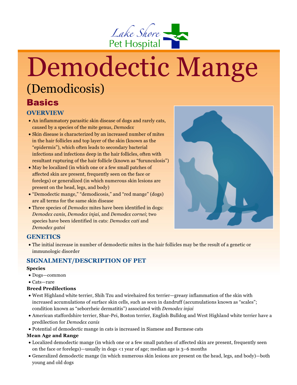 Demodectic Mange