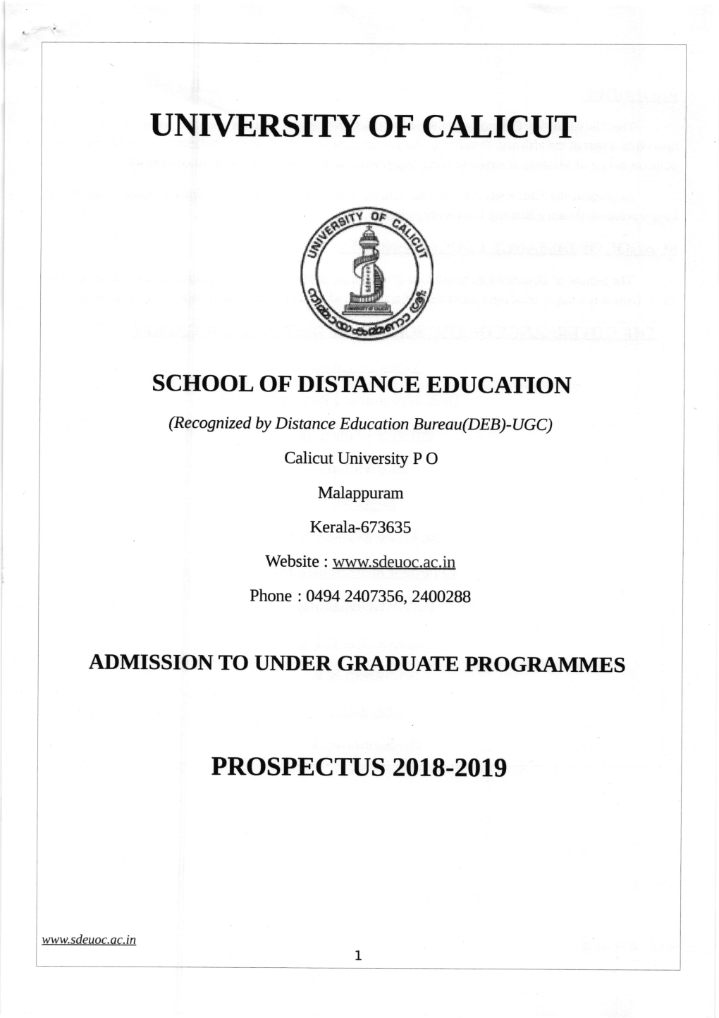 Sch00l of Distance Education