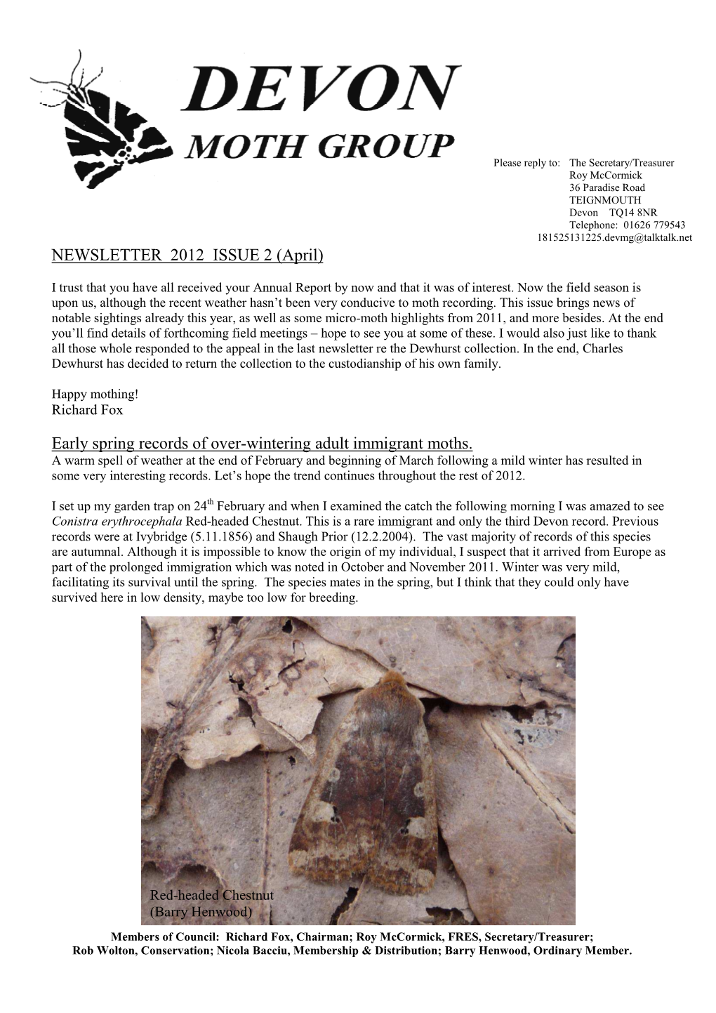 DMG Newsletter 2012 Issue 2 April Email Version