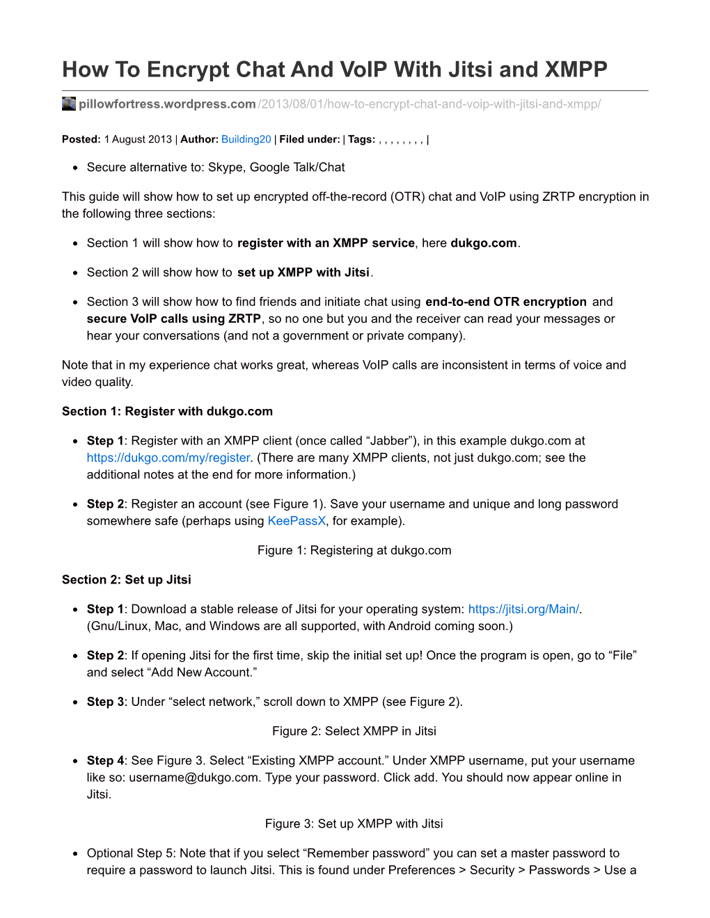 How to Encrypt Chat and Voip with Jitsi and XMPP