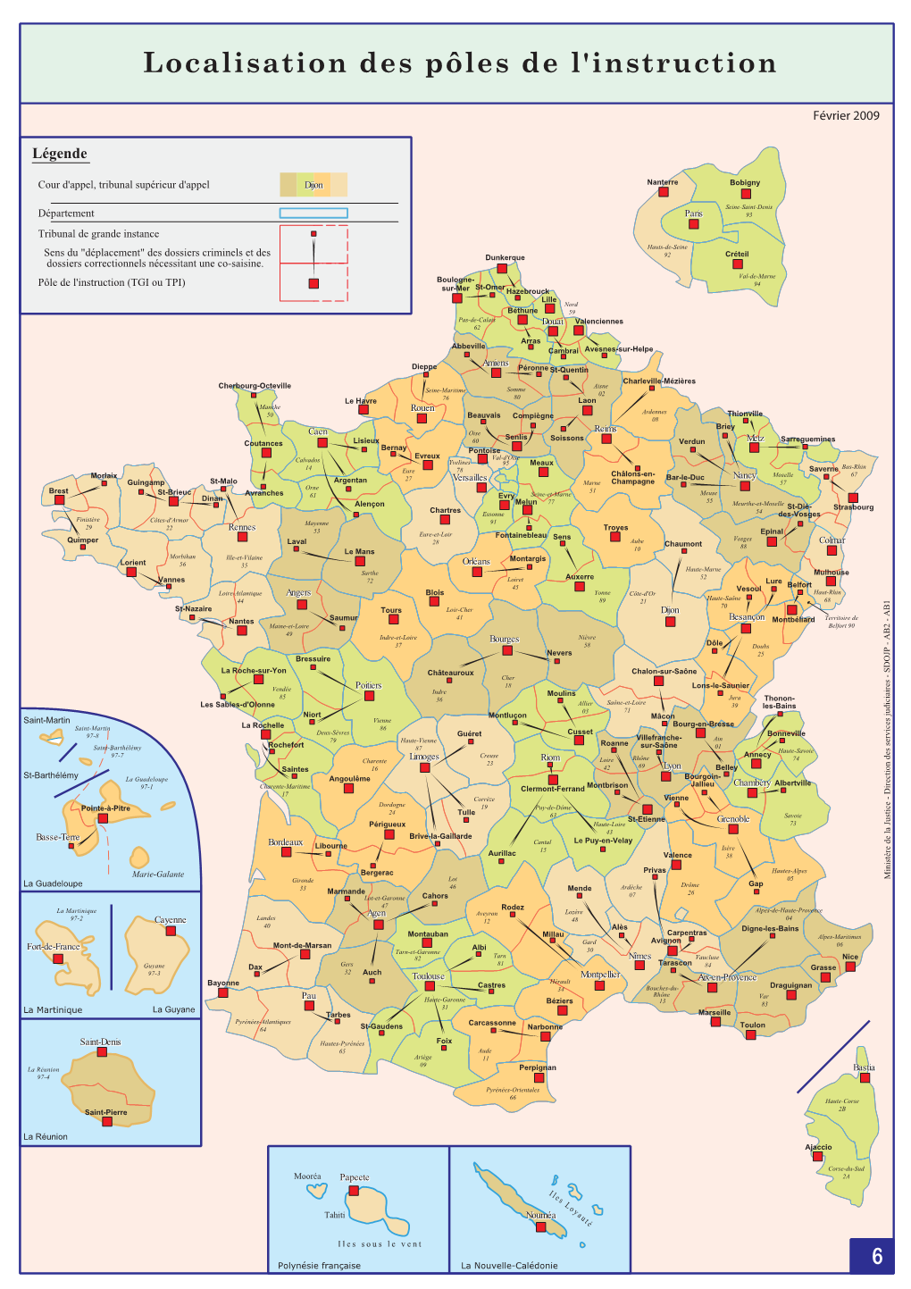 Localisation Des Pôles De L'instruction