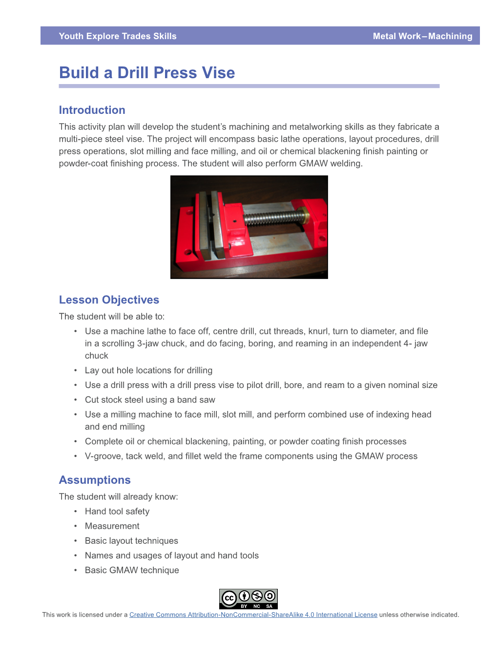 Build a Drill Press Vise