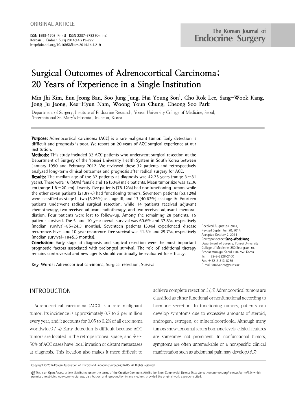 Journal of Endocrine Surgery