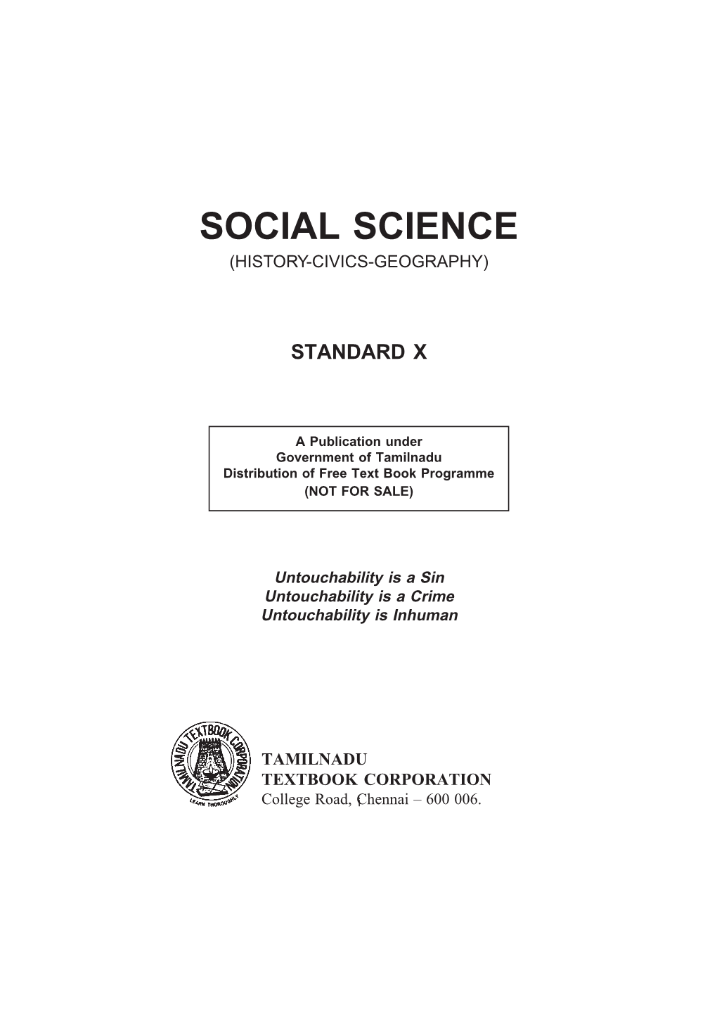 Social Science (History-Civics-Geography)