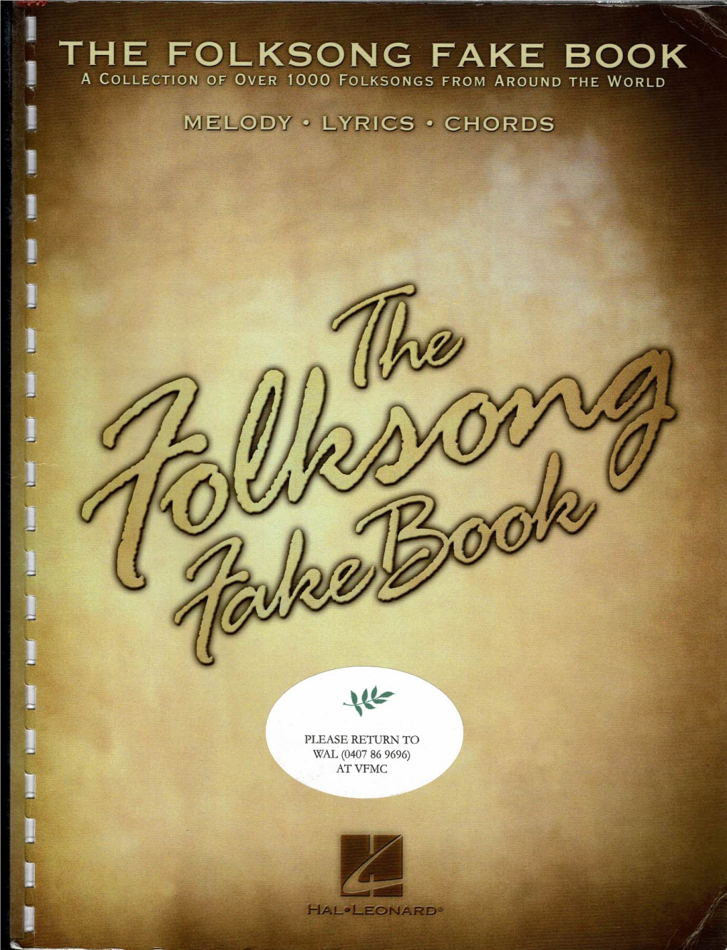 Folksong Fake Book