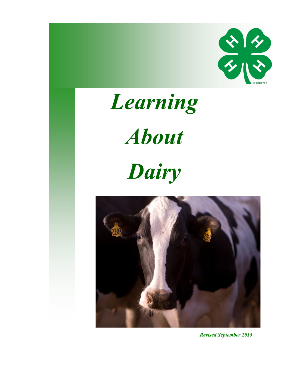 Dairy Cattle Reference
