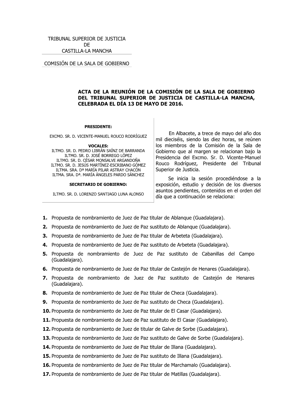 Tribunal Superior De Justicia De Castilla-La Mancha