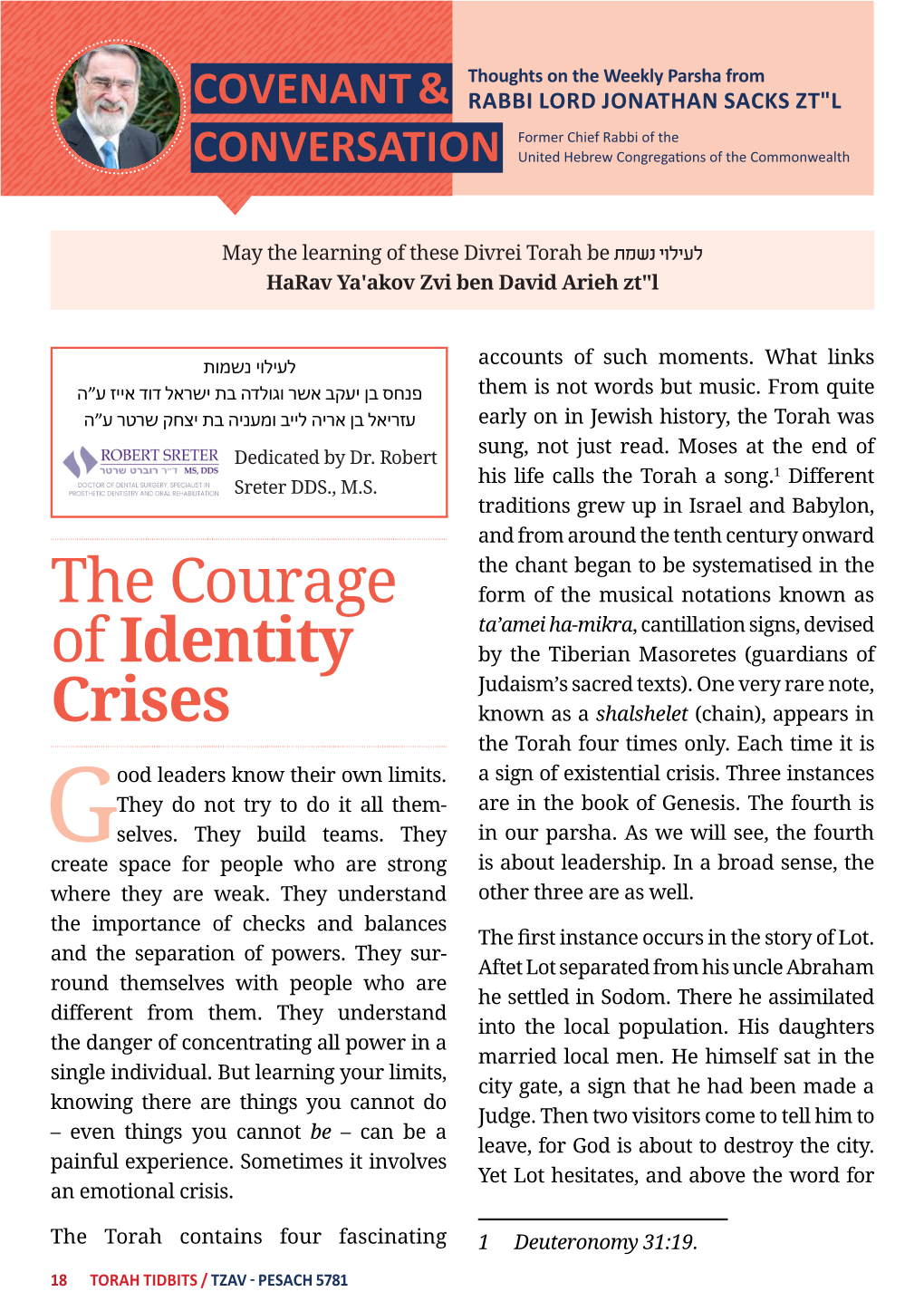 The Courage of Identity Crises