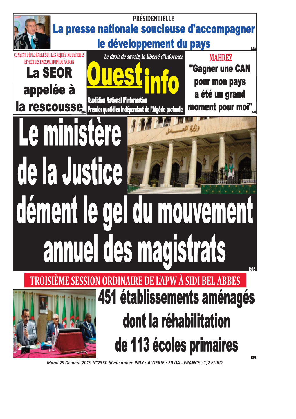 Pdf Ouest Info Du 2019-10-29