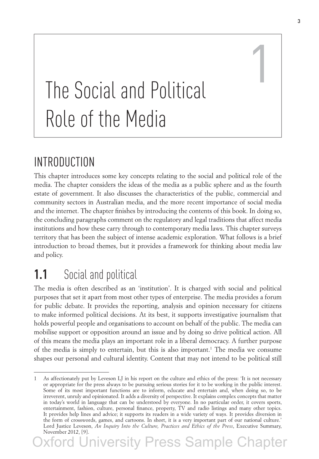 The Social and Political Role of the Media