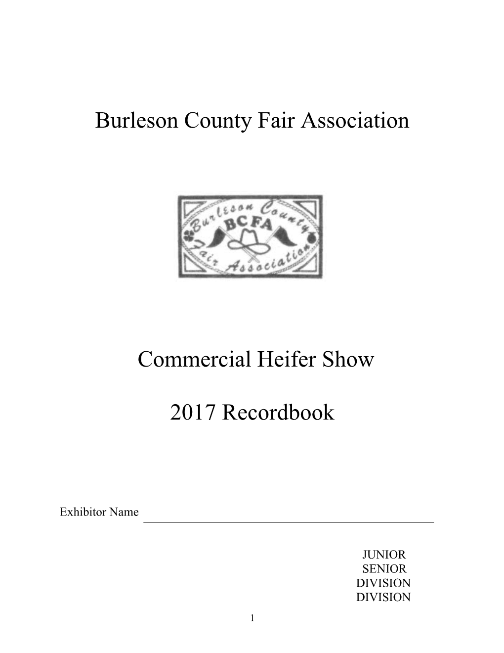 Burleson County Fair Association