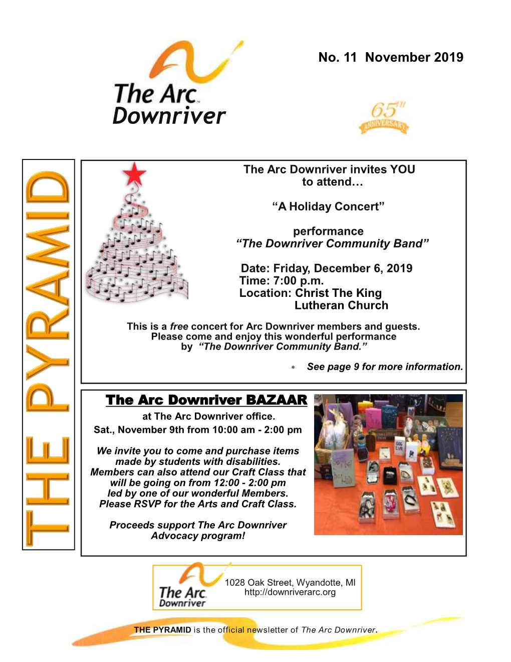 The Arc Downriver Invites YOU to Attend…