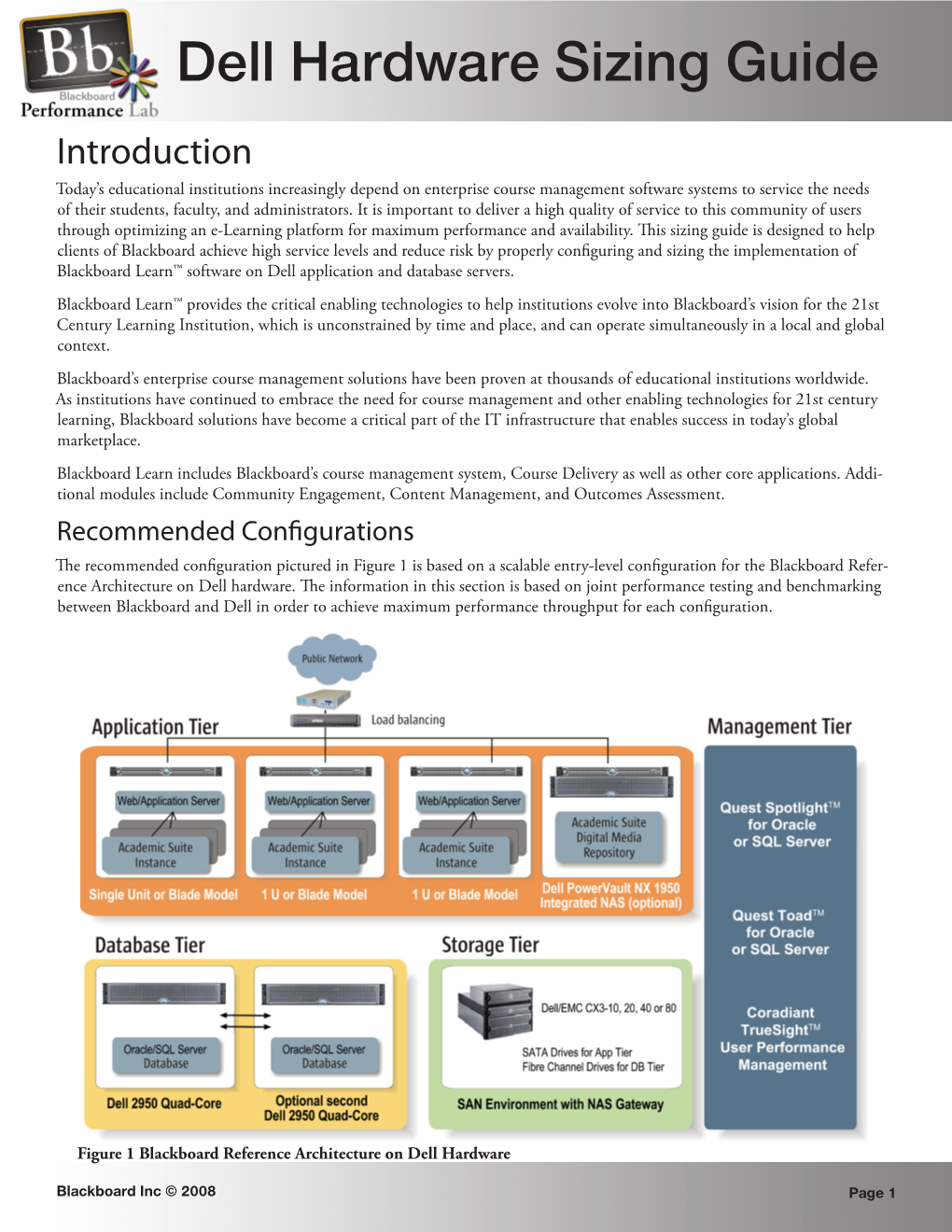 Dell Hardware Sizing Guide