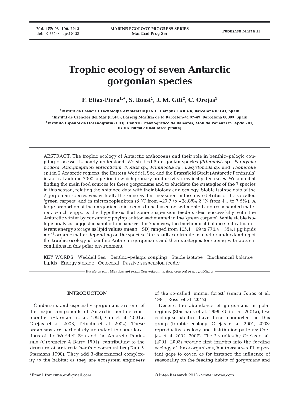 Marine Ecology Progress Series 477:93