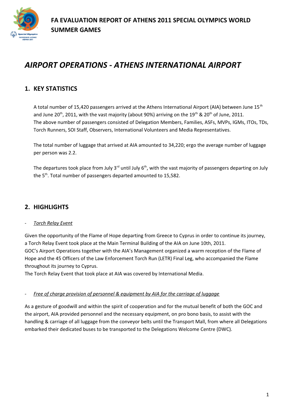 Airport Operations - Athens International Airport