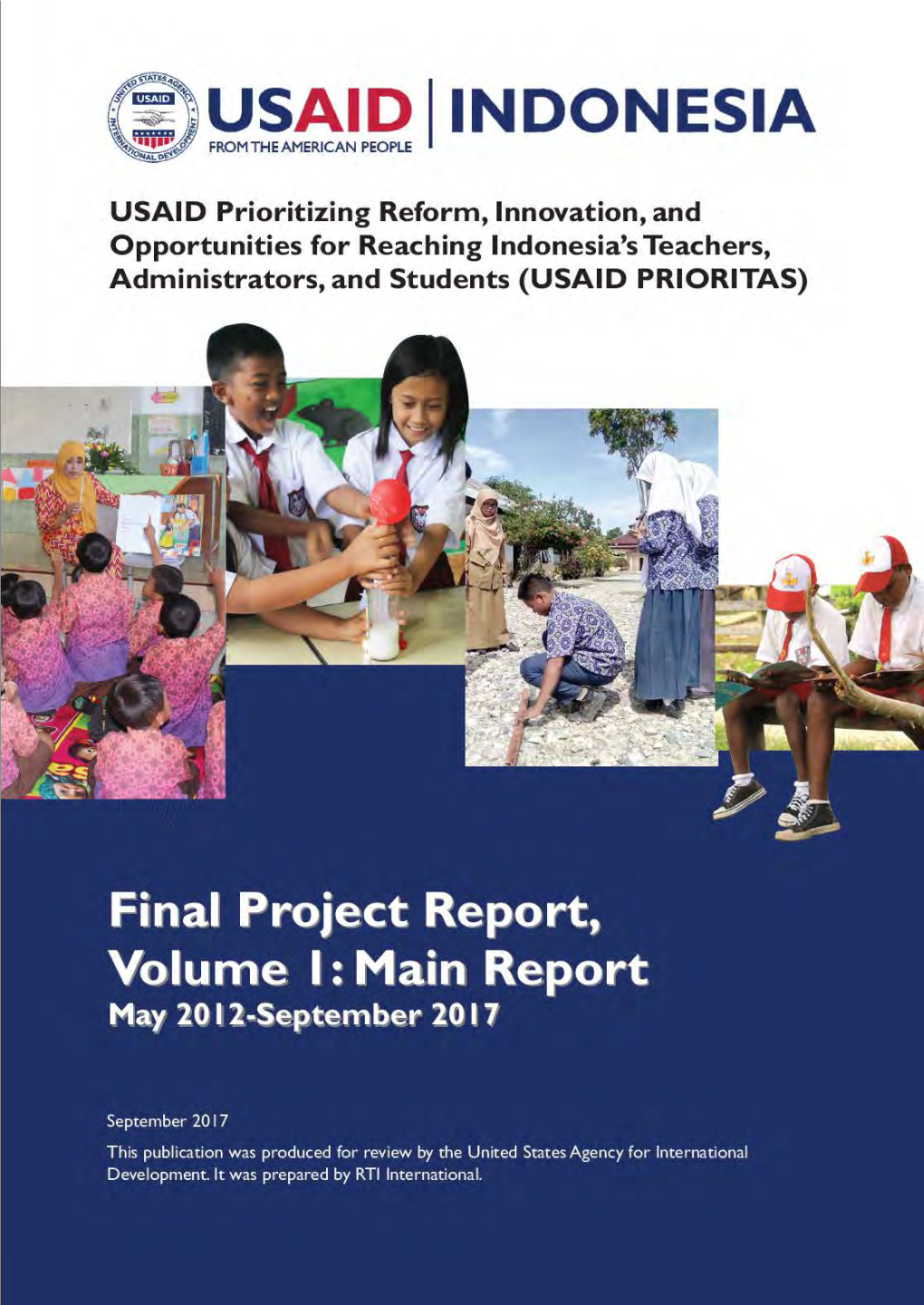 USAID PRIORITAS Final Report Volume 1 Main Report