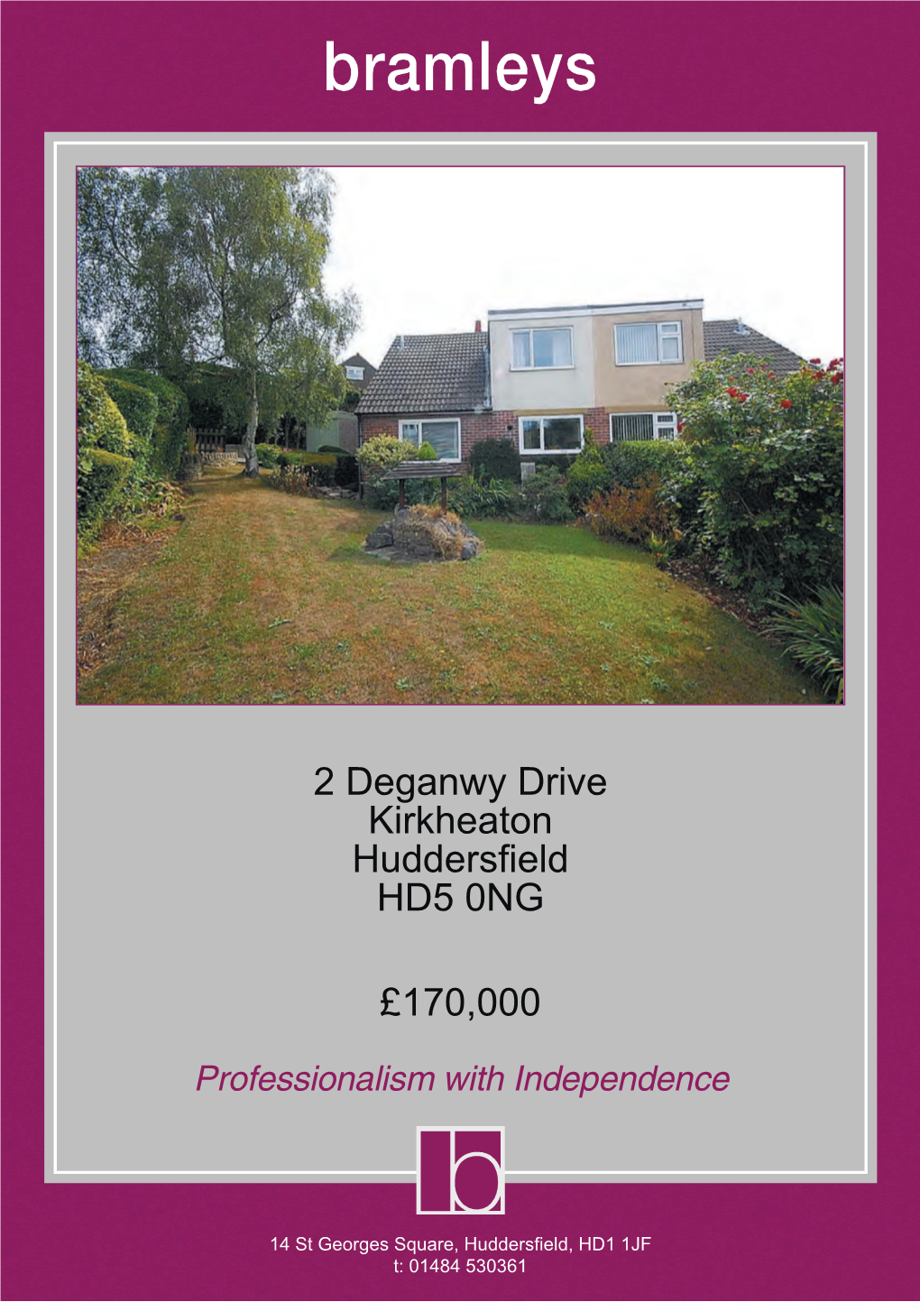 2 Deganwy Drive Kirkheaton Huddersfield HD5 0NG