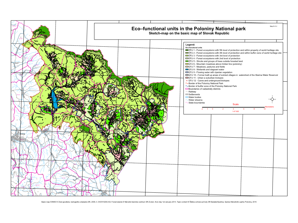 Eco–Functional Units in the Poloniny National Park
