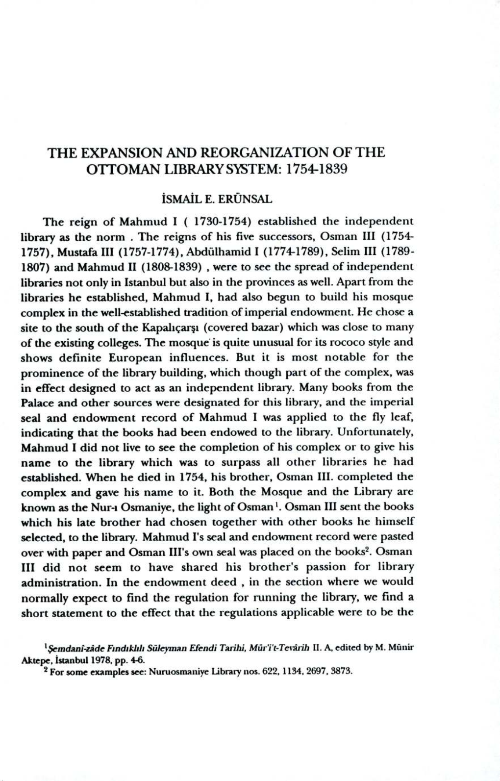 The Expansion and Reorganization of the Ottoman Library System: 17544839