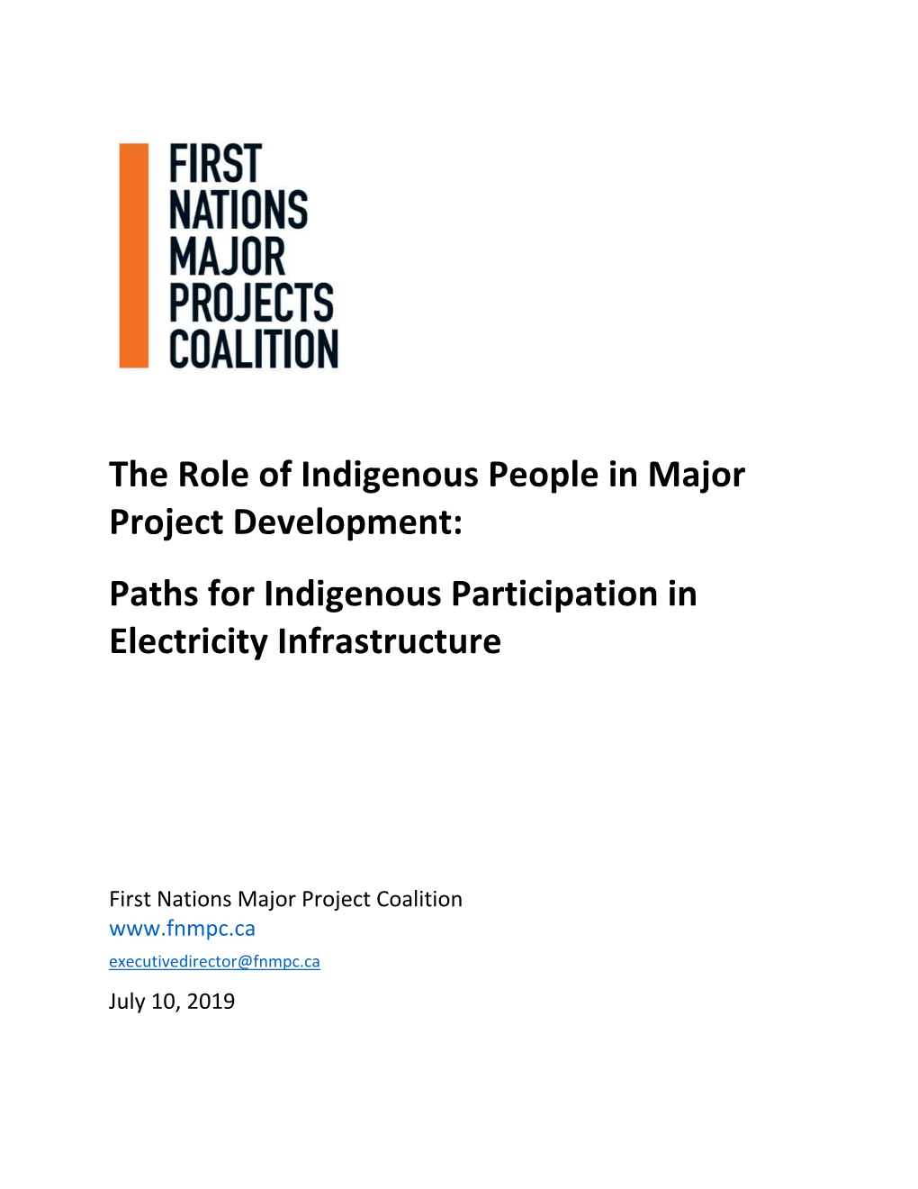 Paths for Indigenous Participation in Electricity Infrastructure