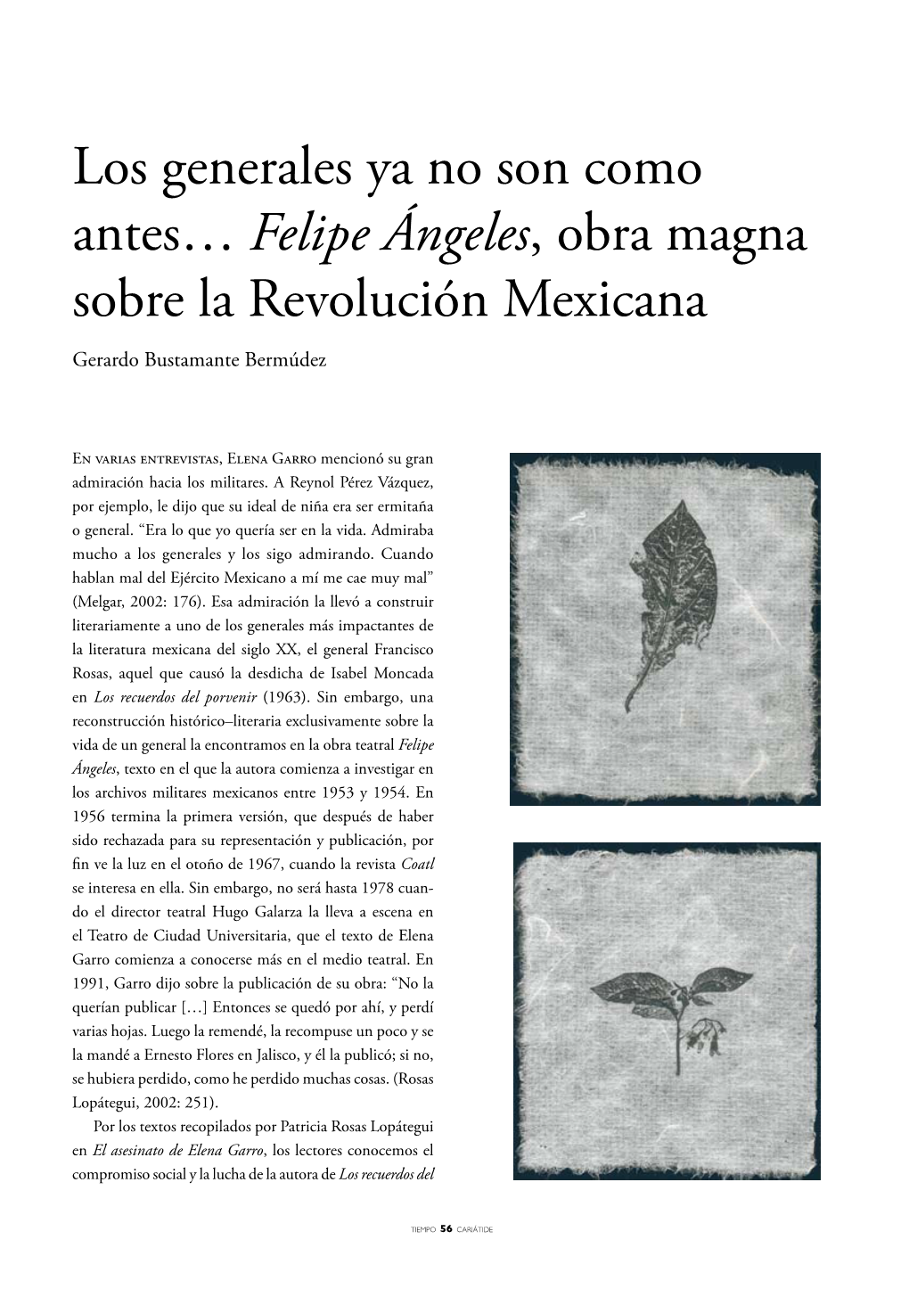 Felipe Ángeles, Obra Magna Sobre La Revolución Mexicana Gerardo Bustamante Bermúdez