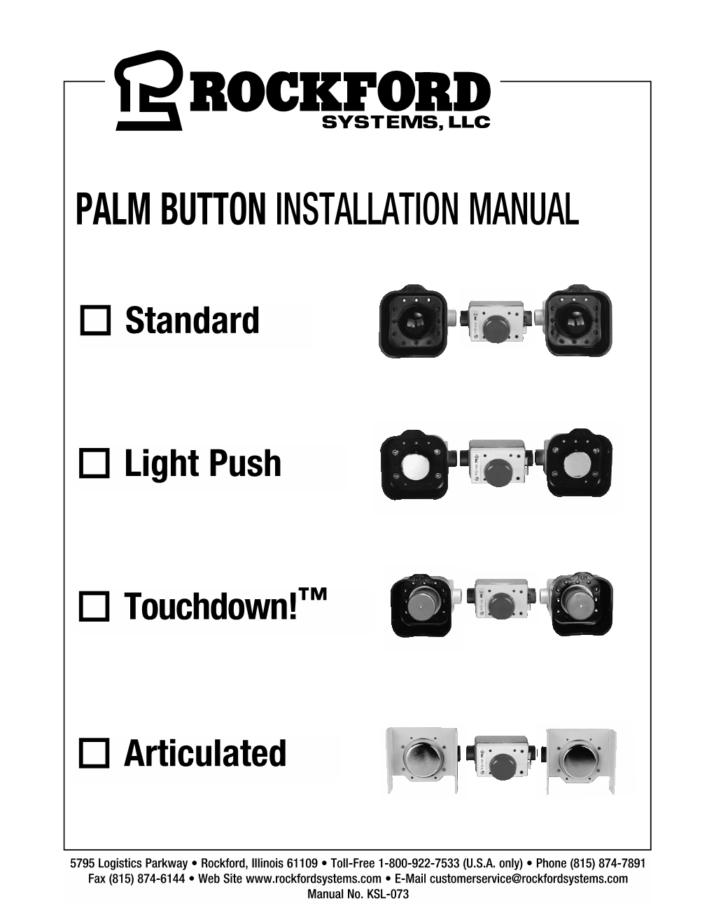 Palm Button Ksl073