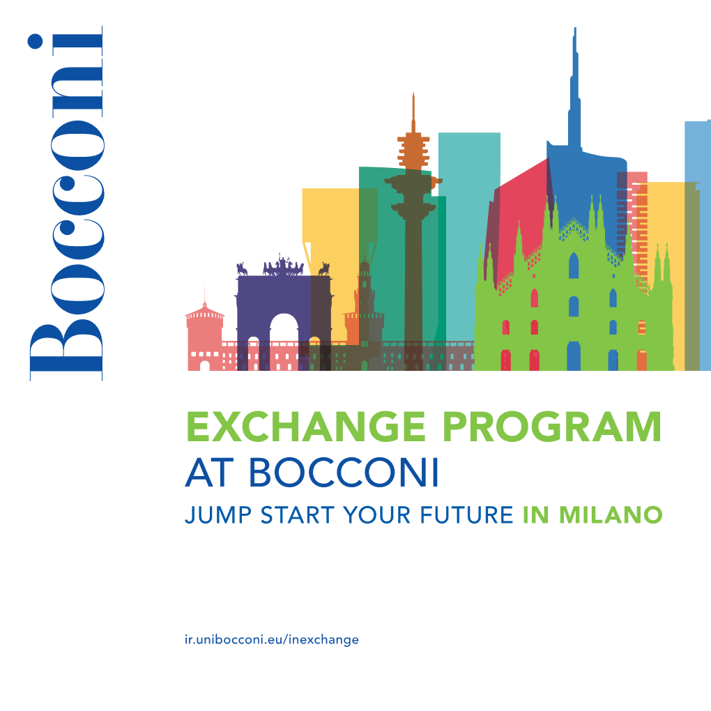 Exchange Program at Bocconi Jump Start Your Future in Milano