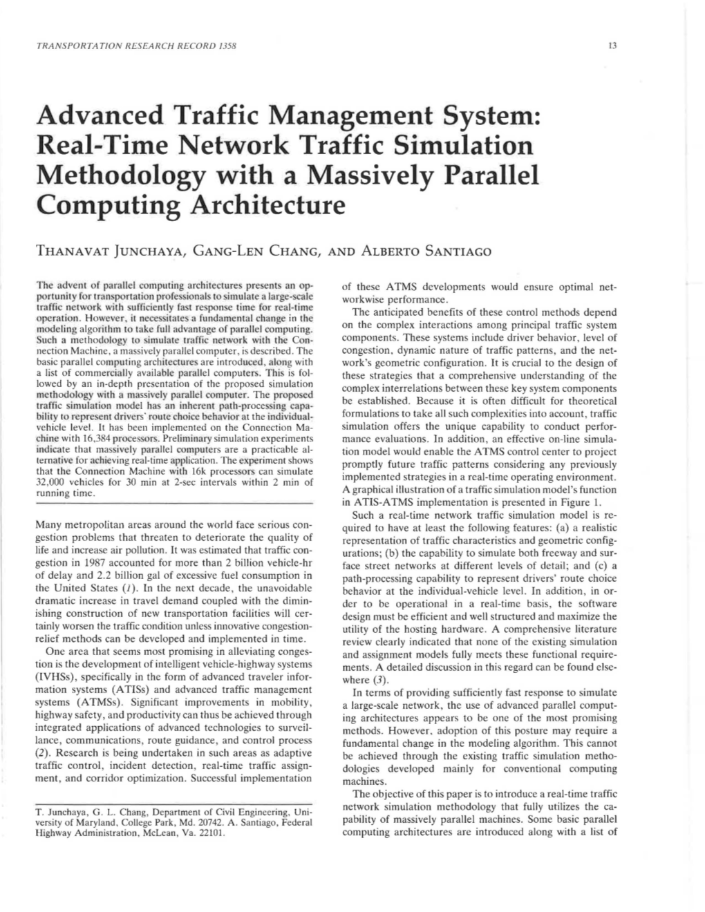 Real-Time Network Traffic Simulation Methodology with a Massively Parallel Computing Architecture