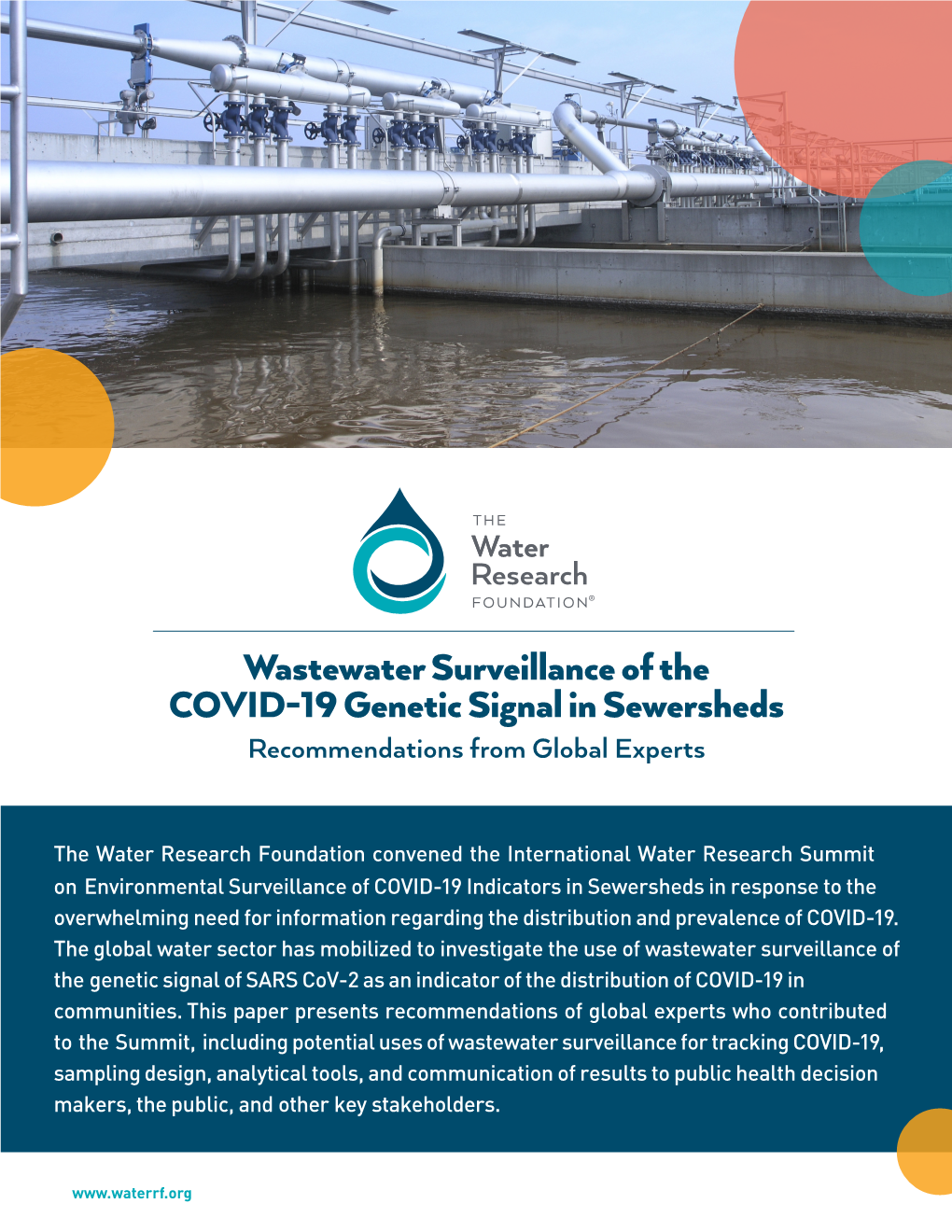 Wastewater Surveillance of the COVID-19 Genetic Signal in Sewersheds Recommendations from Global Experts