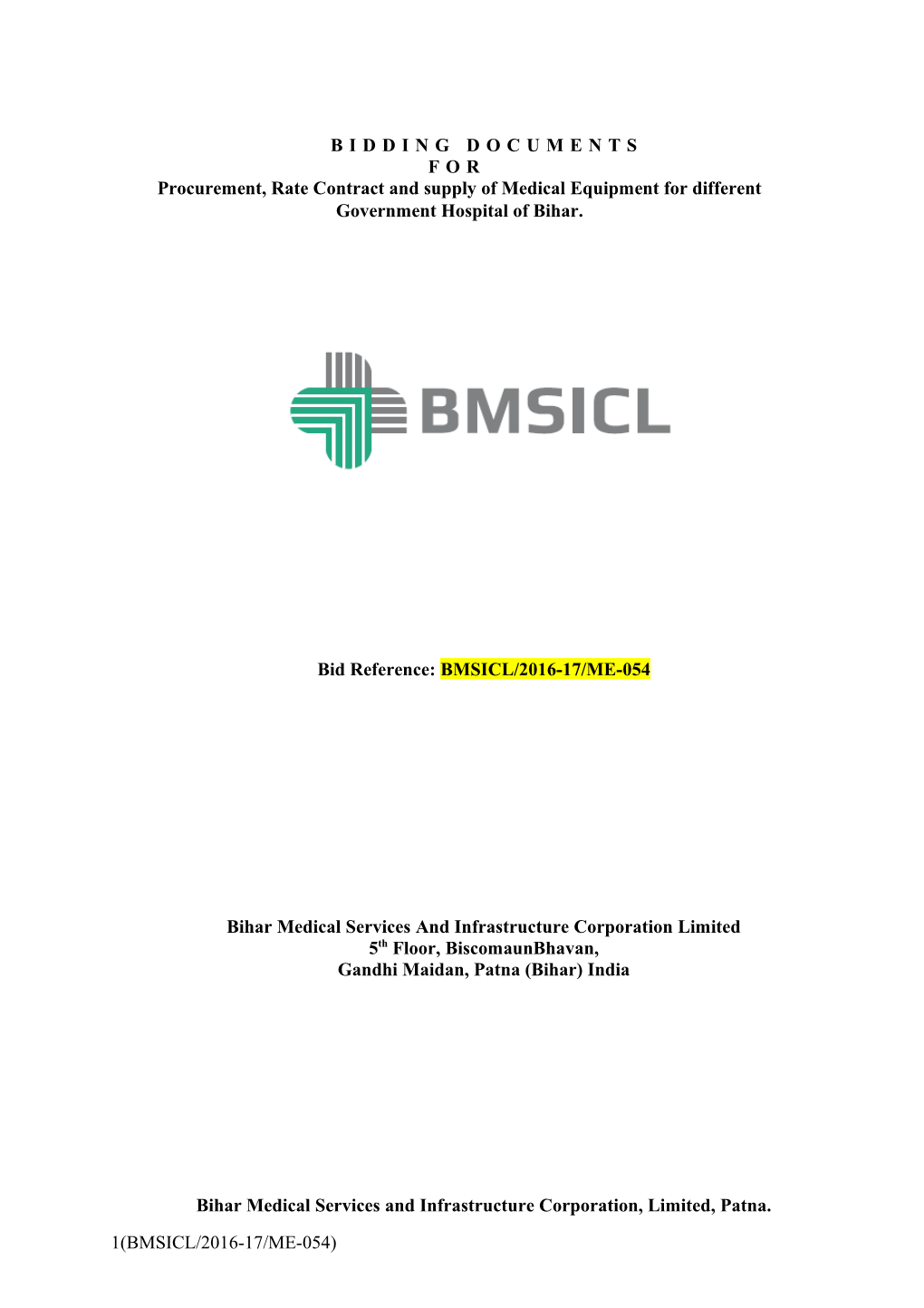 Bihar Medical Services and Infrastructure Corporation Limited