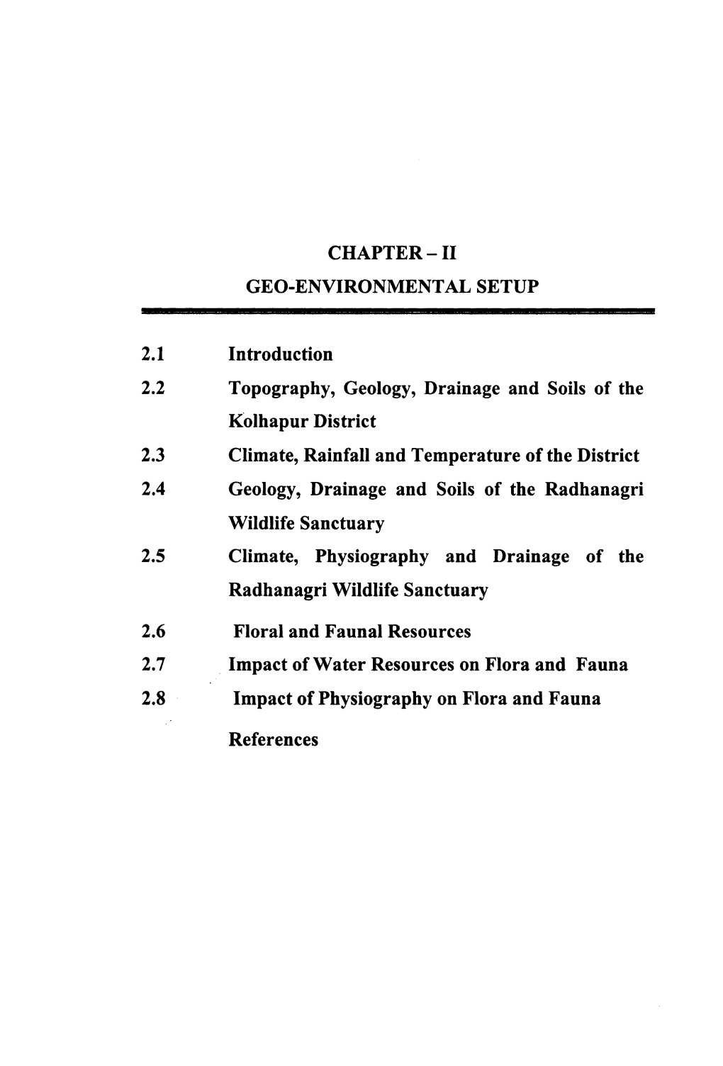 Chapter - Ii Geo-Environmental Setup