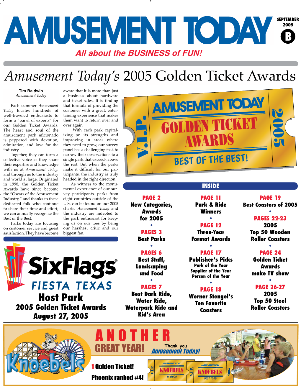 Golden Ticket Issue 2005