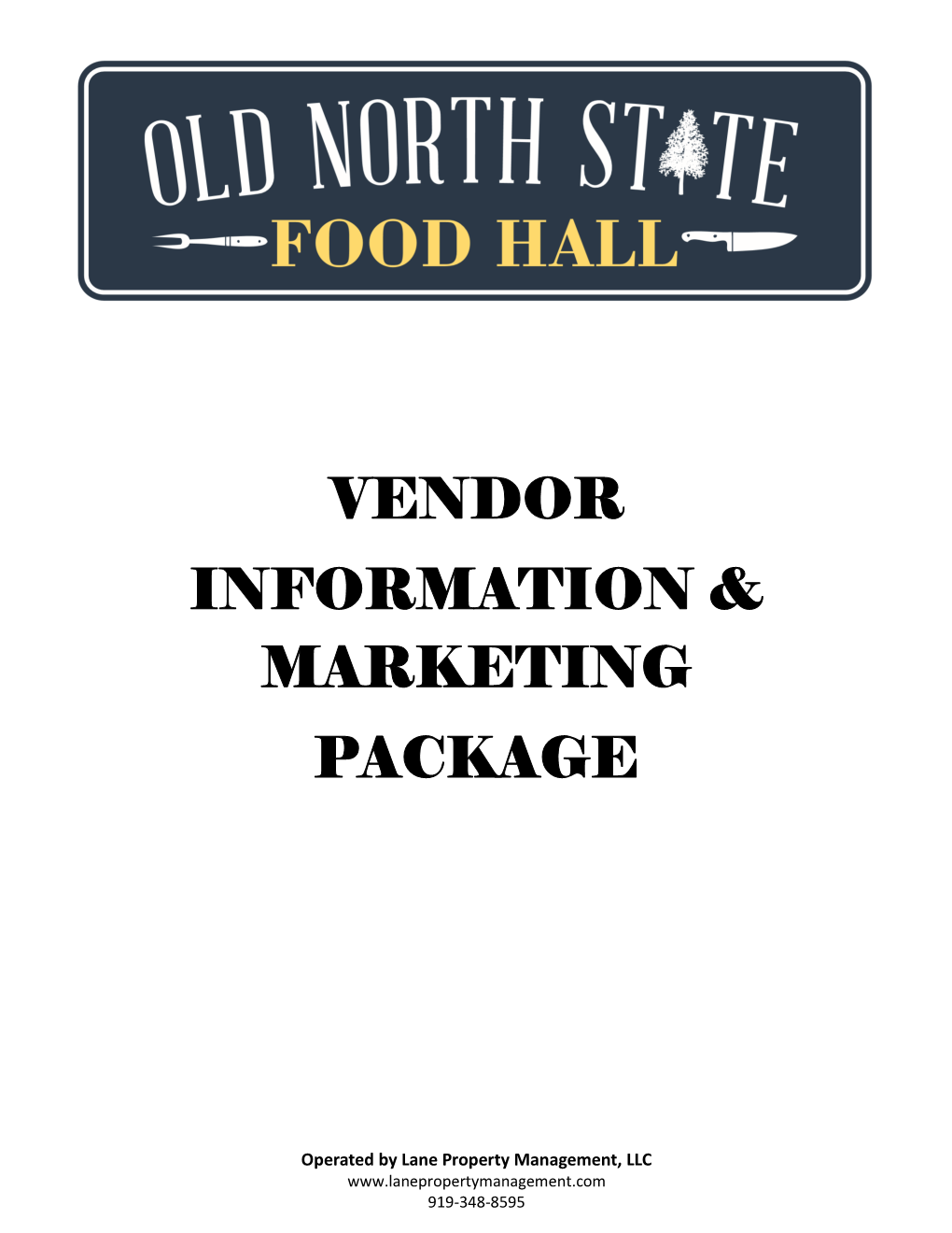 Vendor Information & Marketing Package