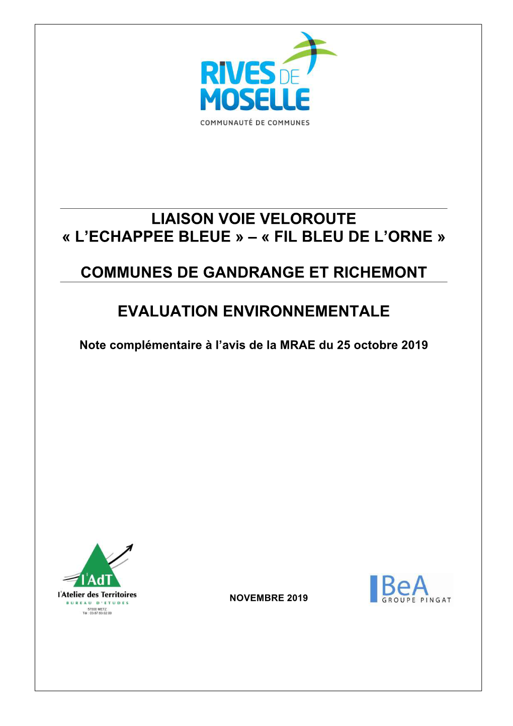 Fil Bleu De L'orne » Communes De Gandrange Et Richemont Evaluation