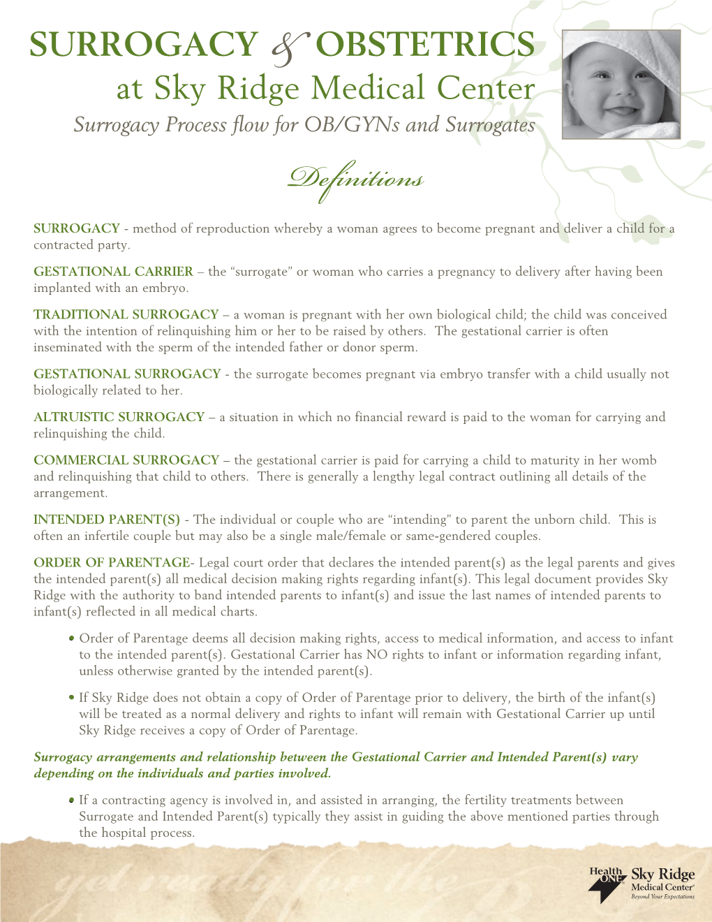 Surrogacy and Obstetrics Definitions